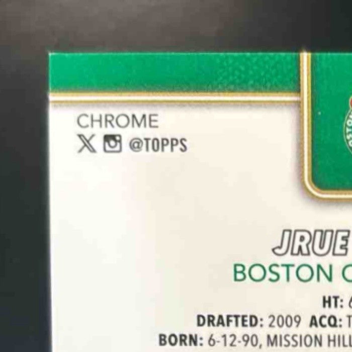 2025-26 Topps Chrome Jrue Holiday Gold Basketball Refractor /50 #46 Celtics