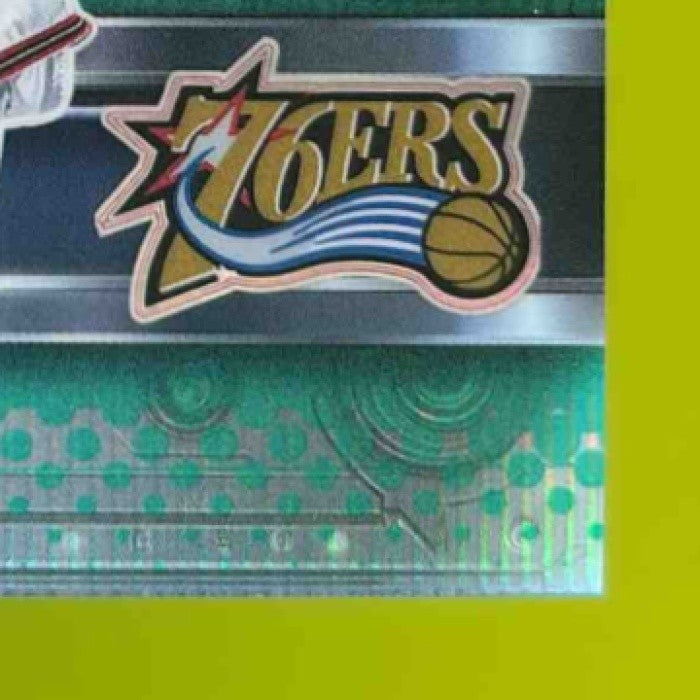 2025-26 Topps Chrome Allen Iverson Sleek Finishers Aqua /199 Philadelphia 76ers