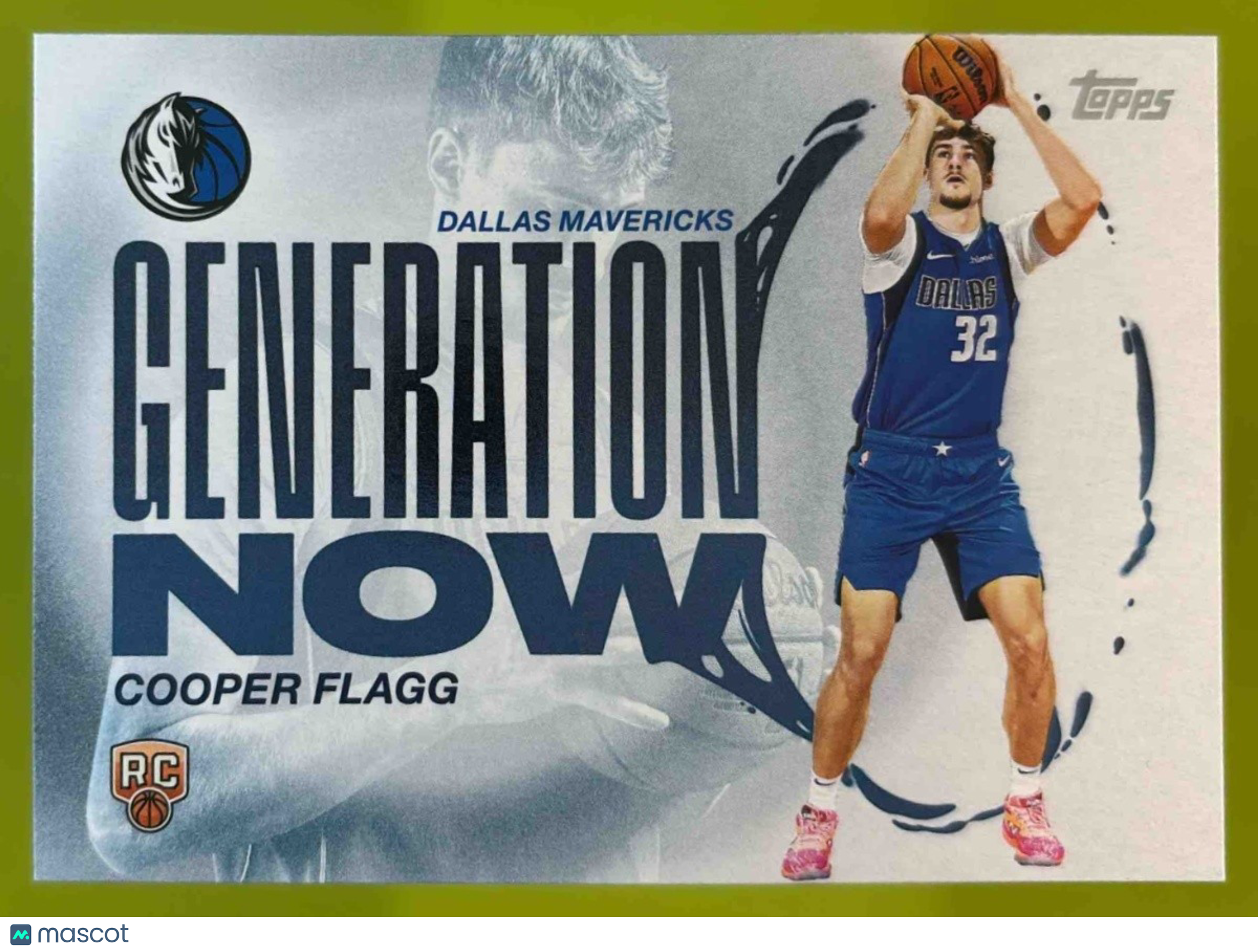 2025-26 Topps Cooper Flagg Generation Now RC Dallas Mavericks