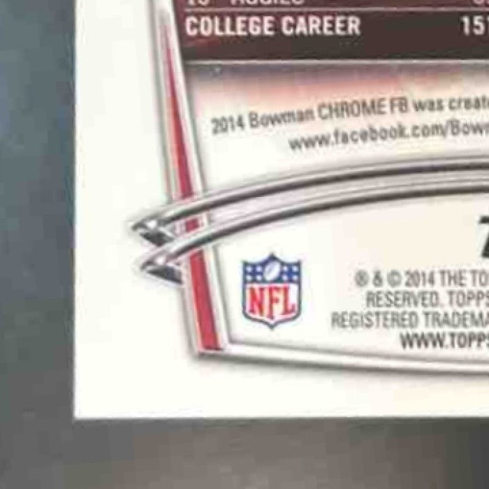 2014 Bowman Chrome Mike Evans Blue Refractor /199 #170 RC Tampa Bay Buccaneers
