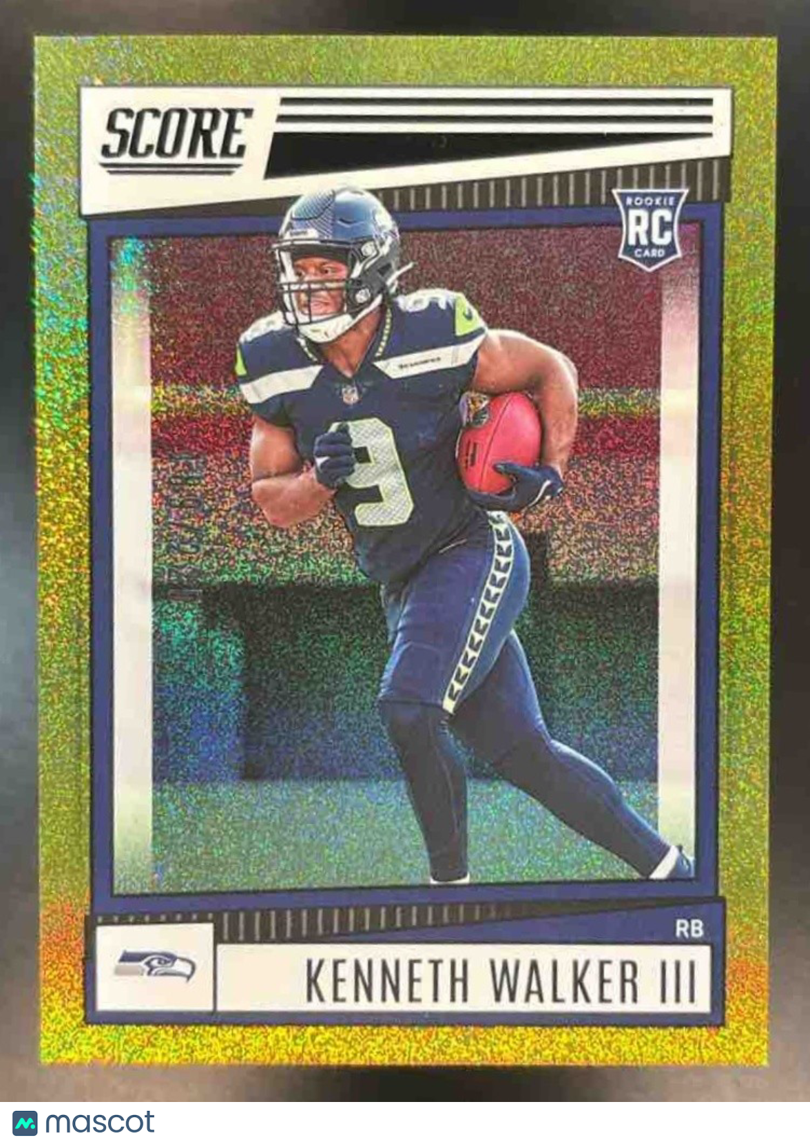 2022 Panini Score Kenneth Walker III Gold #329 RC Seattle Seahawks