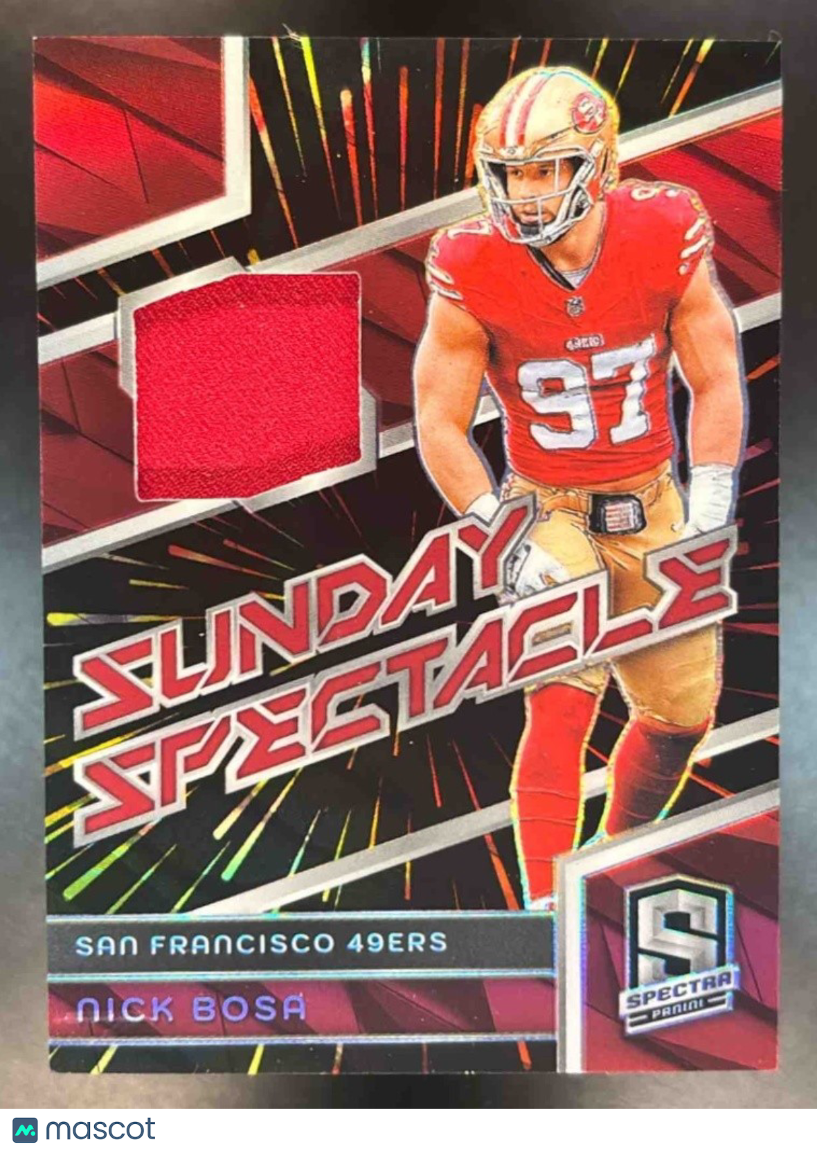 2024 Panini Spectra Nick Bosa Sunday Spectacle Hyper /75 San Francisco 49ers
