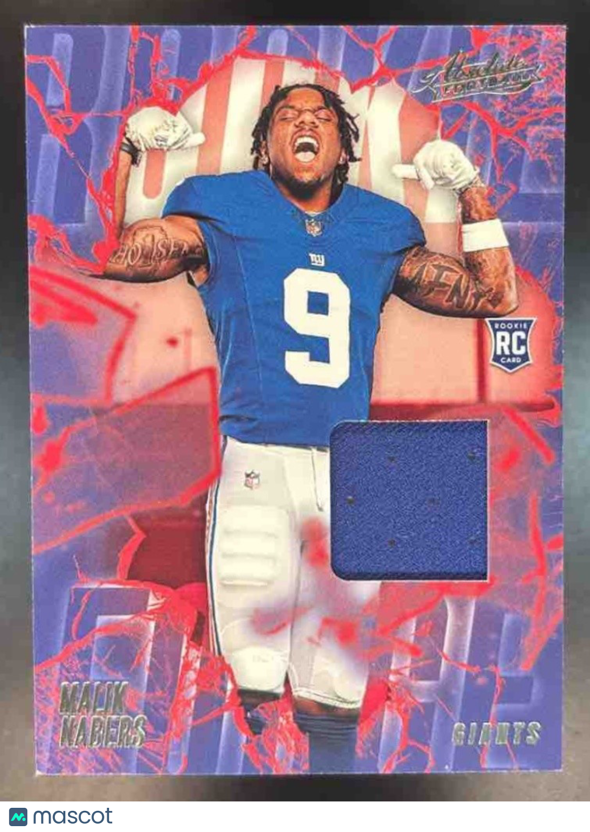 2024 Panini Absolute Malik Nabers Rookie Force MEM RC