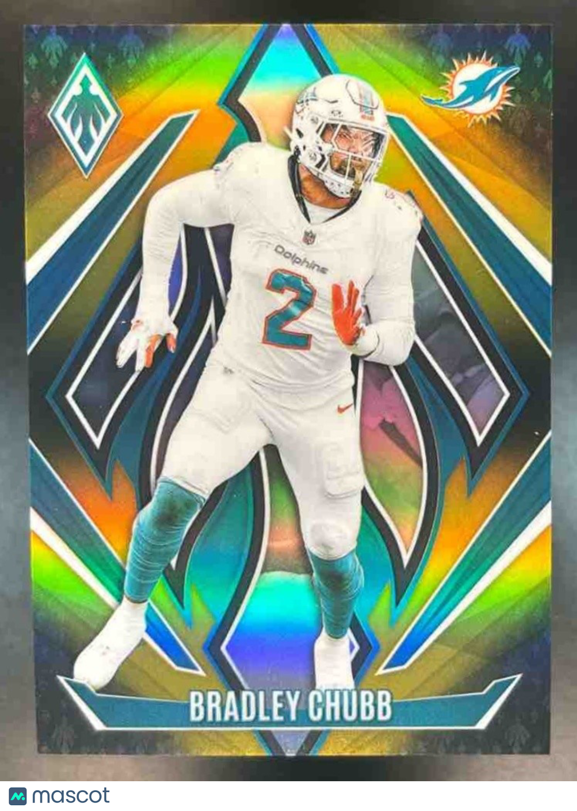 2024 Panini Phoenix Bradley Chubb Gold Fade /125 #15 Miami Dolphins