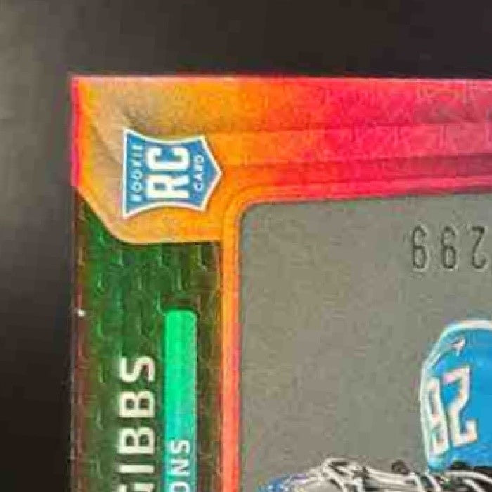 2023 Certified Jahmyr Gibbs New Generation Jersey Pink /299 MEM RC Detroit Lions