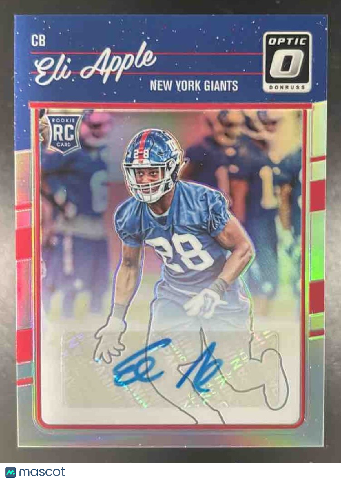 2016 Donruss Optic Eli Apple Rookie Signatures Holo /99 #133 RC Auto Giants