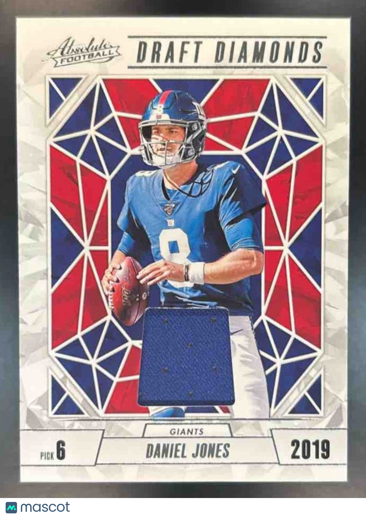 2024 Panini Absolute Daniel Jones Draft Diamonds Jersey MEM New York Giants