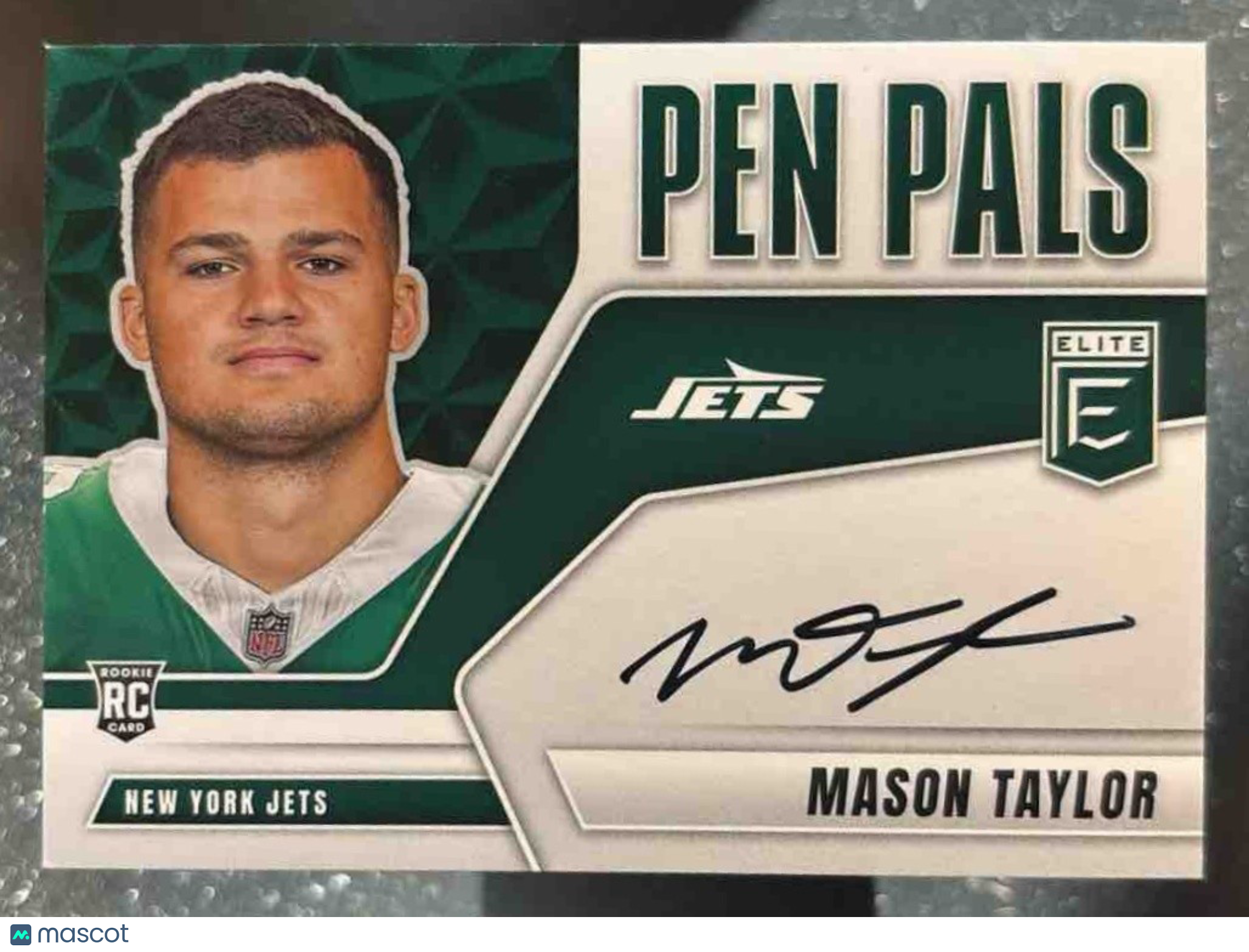 2025 Donruss Elite Mason Taylor Pen Pals Horizontal Auto New York Jets