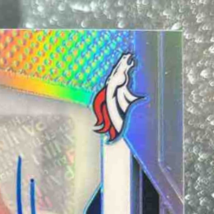 2024 Panini Prizm Audric Estime Auto Silver #306 RC Denver Broncos