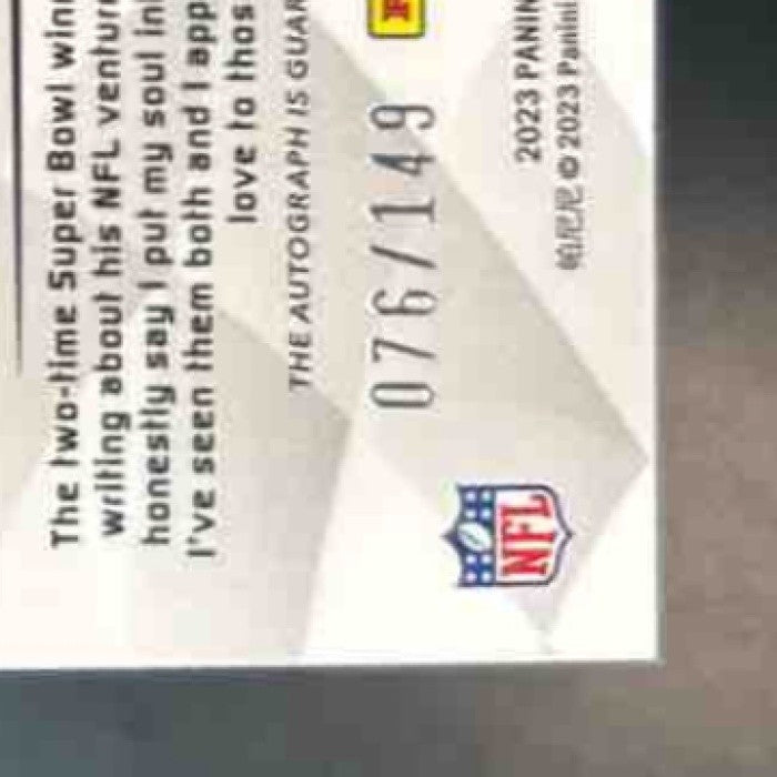 2024 Panini Spectra Roger Craig Illustrious Legends /149 Auto San Francisco 49er