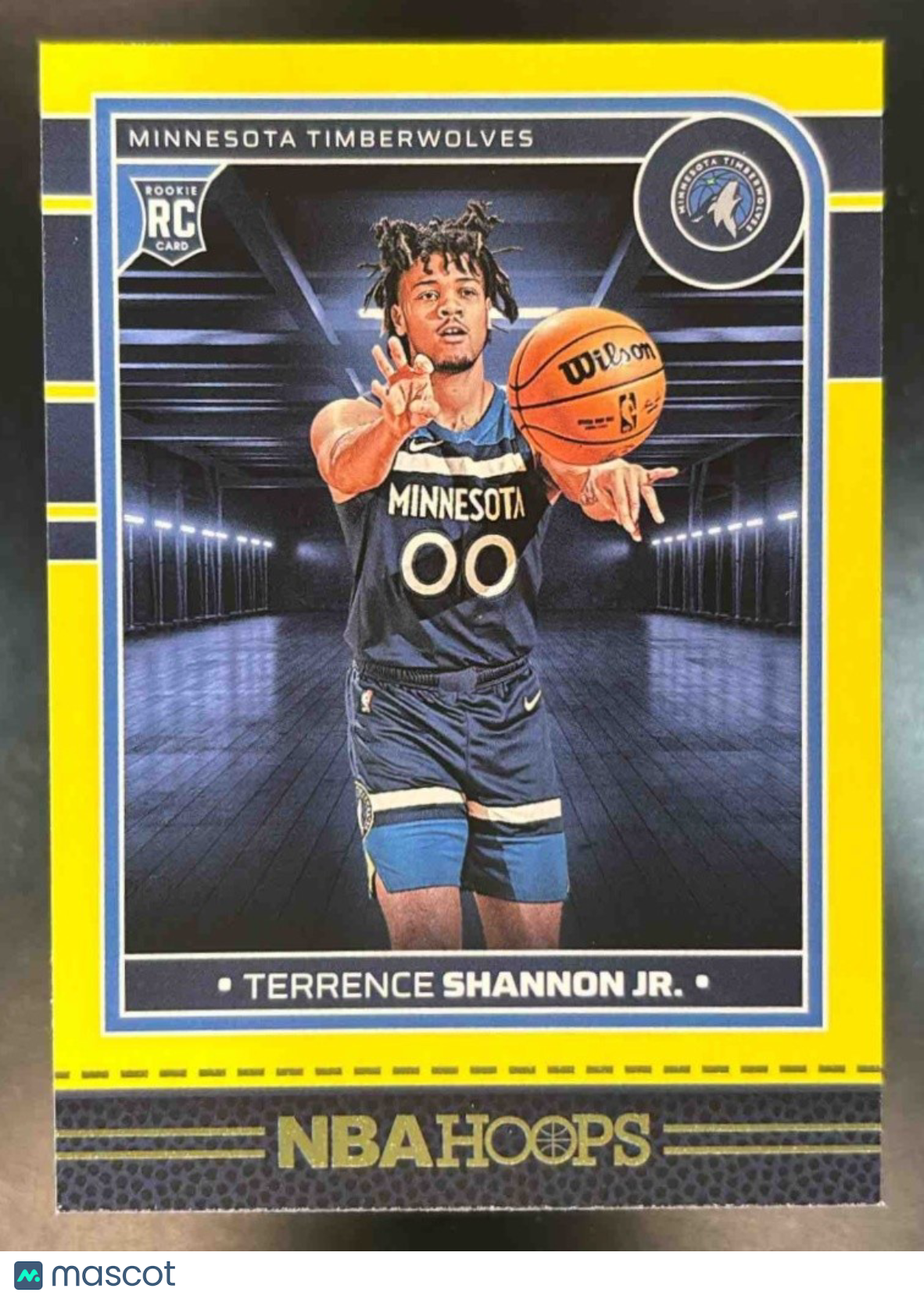 2024-25 Panini Hoops Terrence Shannon Jr. Yellow #257 RC Minnesota Timberwolves