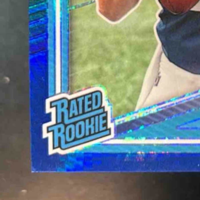 2025 Panini Donruss Optic Riley Leonard Blue Hyper Prizm #255 Indianapolis Colts