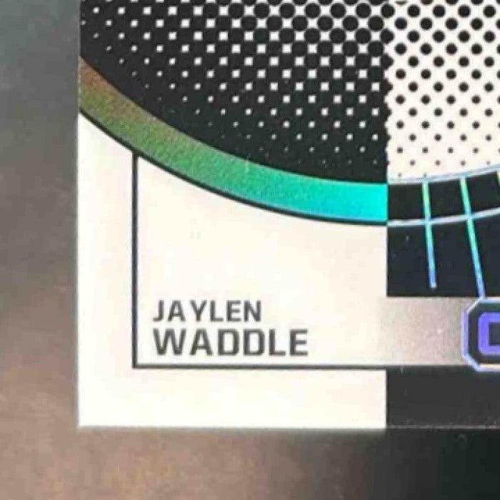 2022 Panini Obsidian Jaylen Waddle Equinox Gear 1/100 BOOK END Miami Dolphins
