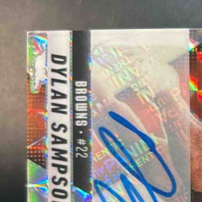 2025 Panini Mosaic Dylan Sampson Rookie Auto #355 RC Cleveland Browns