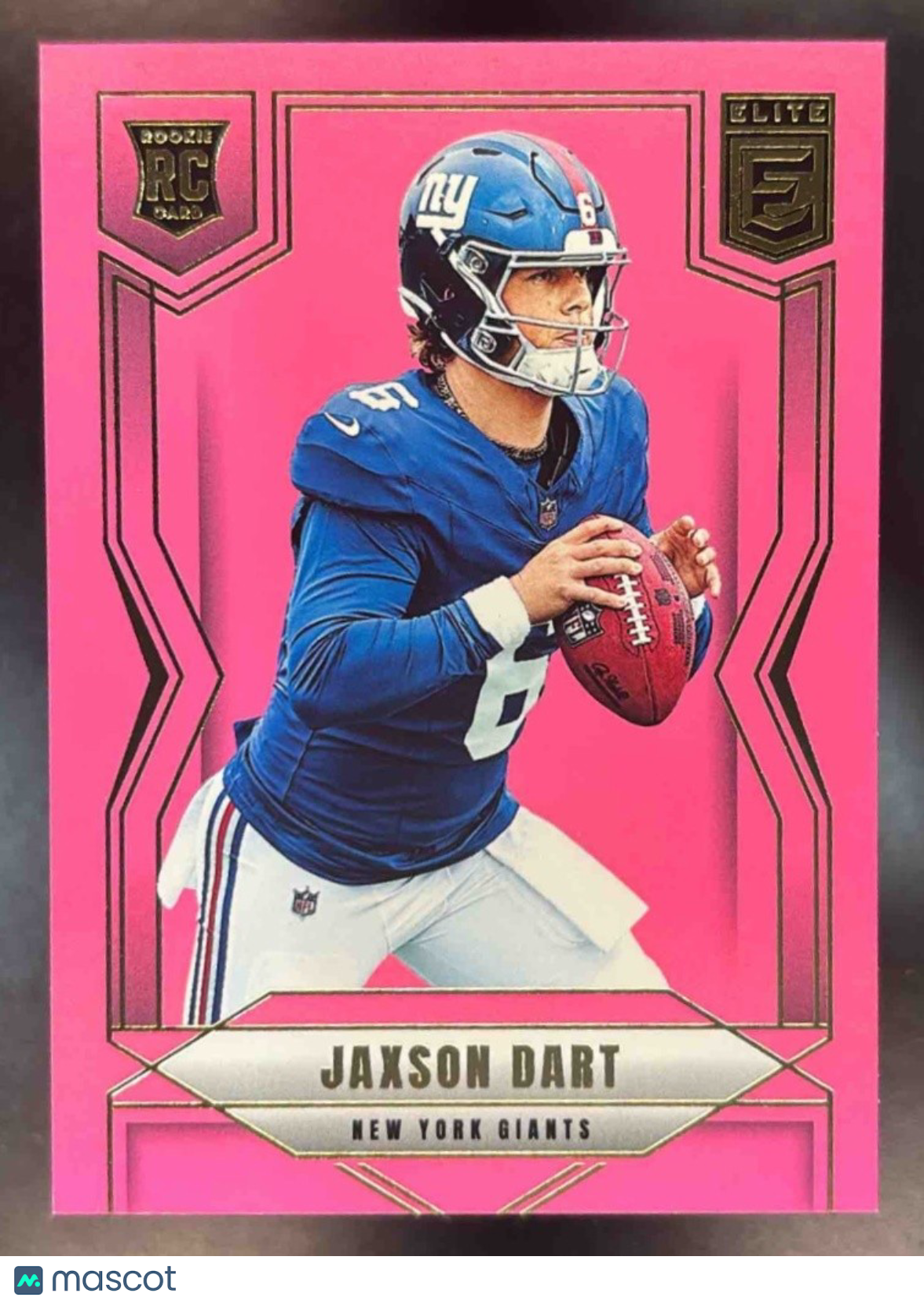 2025 Panini Donruss Elite Jaxson Dart Rookies Pink #103 RC New York Giants