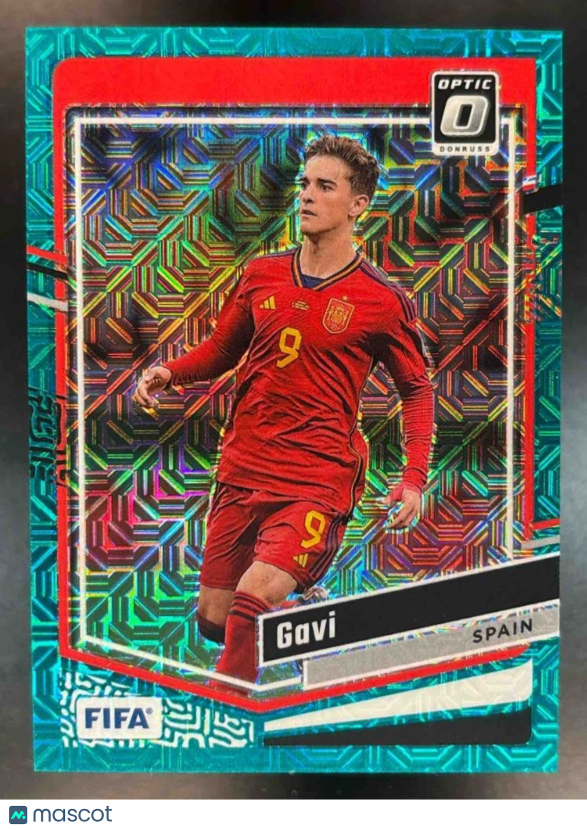 2023-24 Panini Donruss Gavi Optic Teal Mojo 49/49 #55 BOOK END Spain