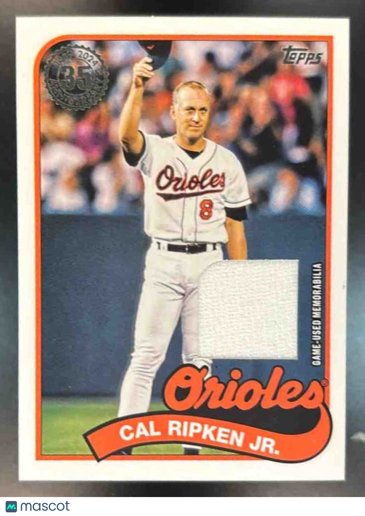 2024 Topps Update Cal Ripken Jr. 1989 Baseball Relics MEM Baltimore Orioles