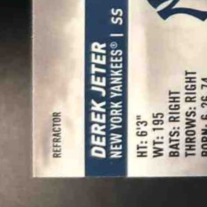 2024 Topps Stadium Club Derek Jeter Chrome Refractor #187 New York Yankees