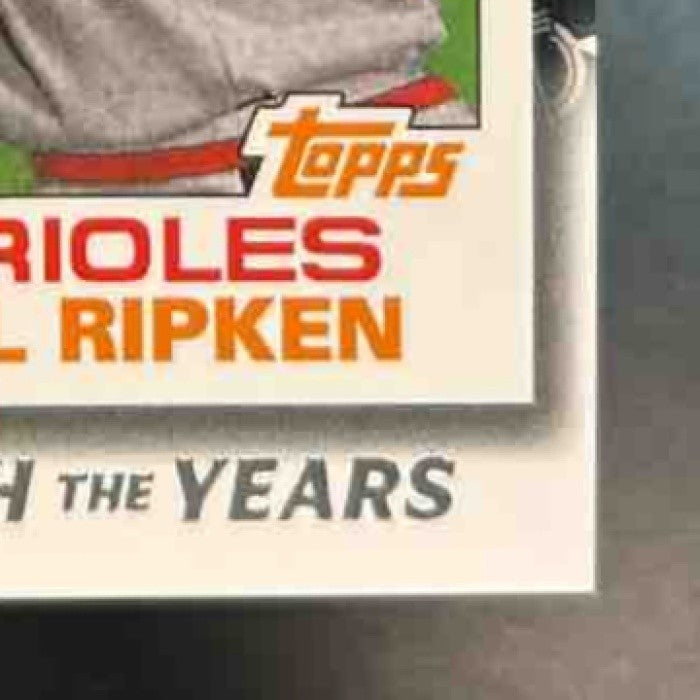 2021 Topps Cal Ripken Jr. 1986 Baseball 35th Anniversary Black /299 Orioles