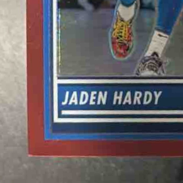 2023-24 Panini Hoops Premium Stock Jaden Hardy Red /275 #227 Dallas Mavericks