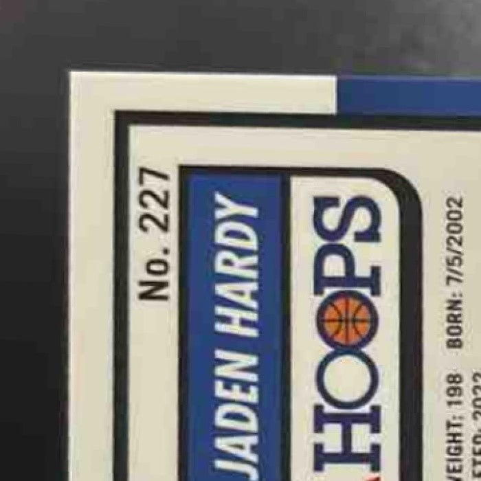 2023-24 Panini Hoops Premium Stock Jaden Hardy Red /275 #227 Dallas Mavericks