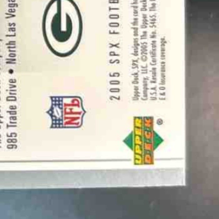 2005 SPx Terrence Murphy /1275 #206 RC PATCH Auto MEM Green Bay Packers
