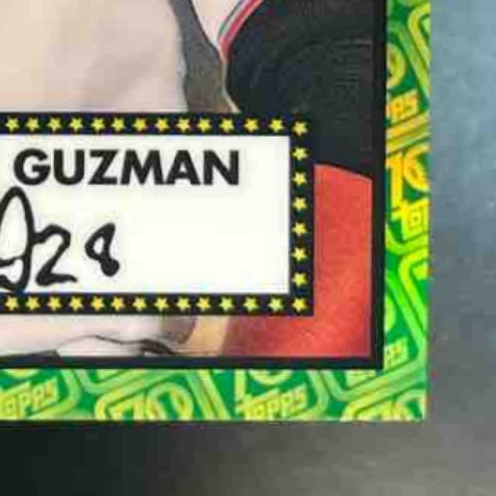 2021 Topps Chrome Platinum Anniversary Jorge Guzman Green/Yellow 70th /99 RC