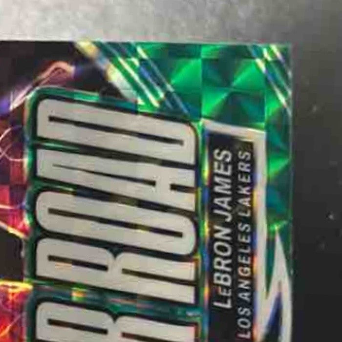 2023-24 Panini Mosaic LeBron James Thunder Road Green #9 Los Angeles Lakers