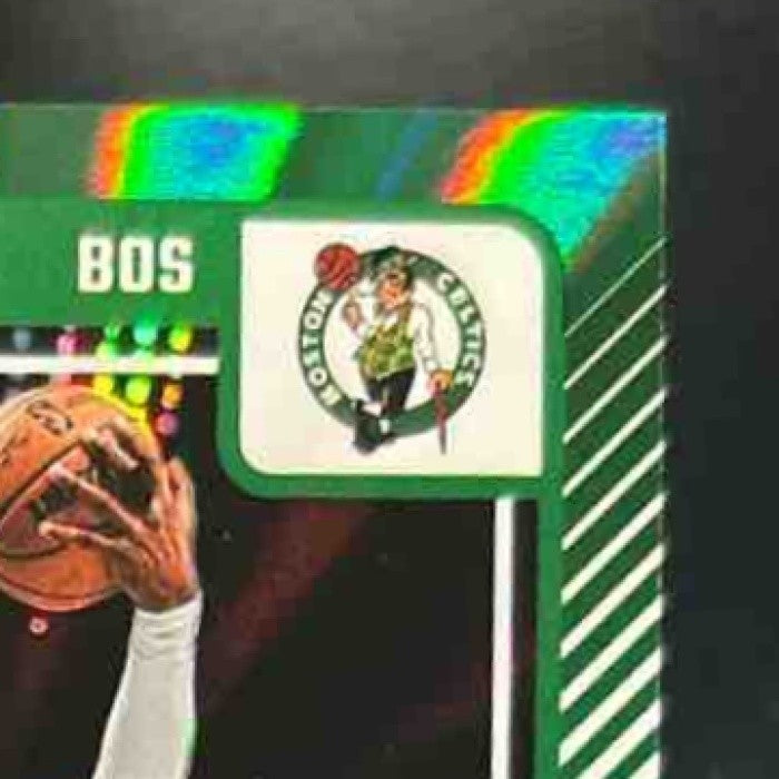 2024-25 Donruss Jaylen Brown Holo Red and Green Laser /99 #25 Boston Celtics