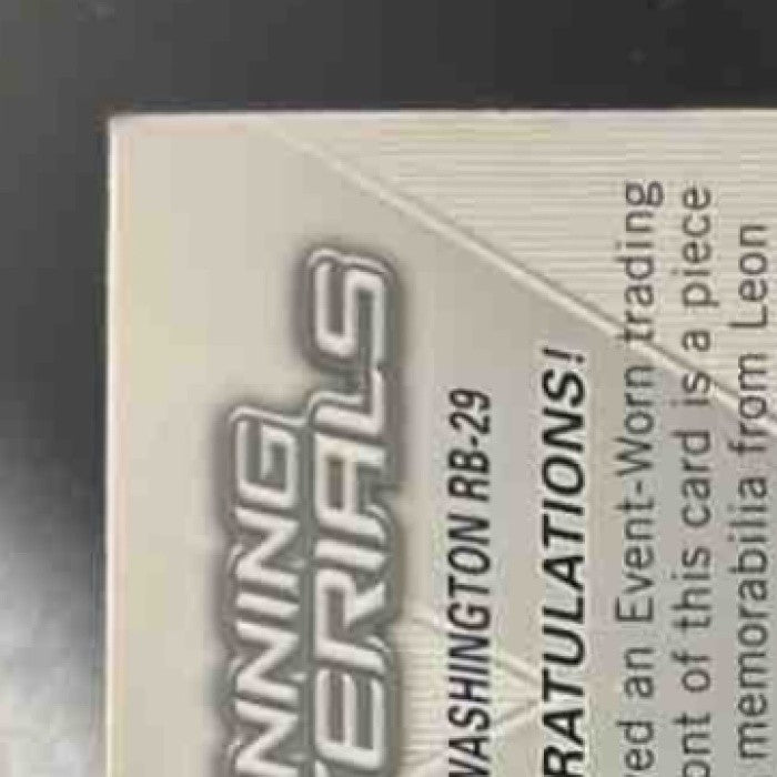 2006 SPx Leon Washington Rookie Winning Materials #WMR-WA MEM RC New York Jets