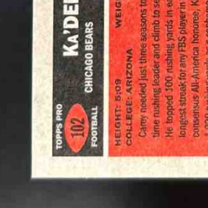2014 Topps Ka Deem Carey 1965 Auto 5/150 #102 RC Chicago Bears