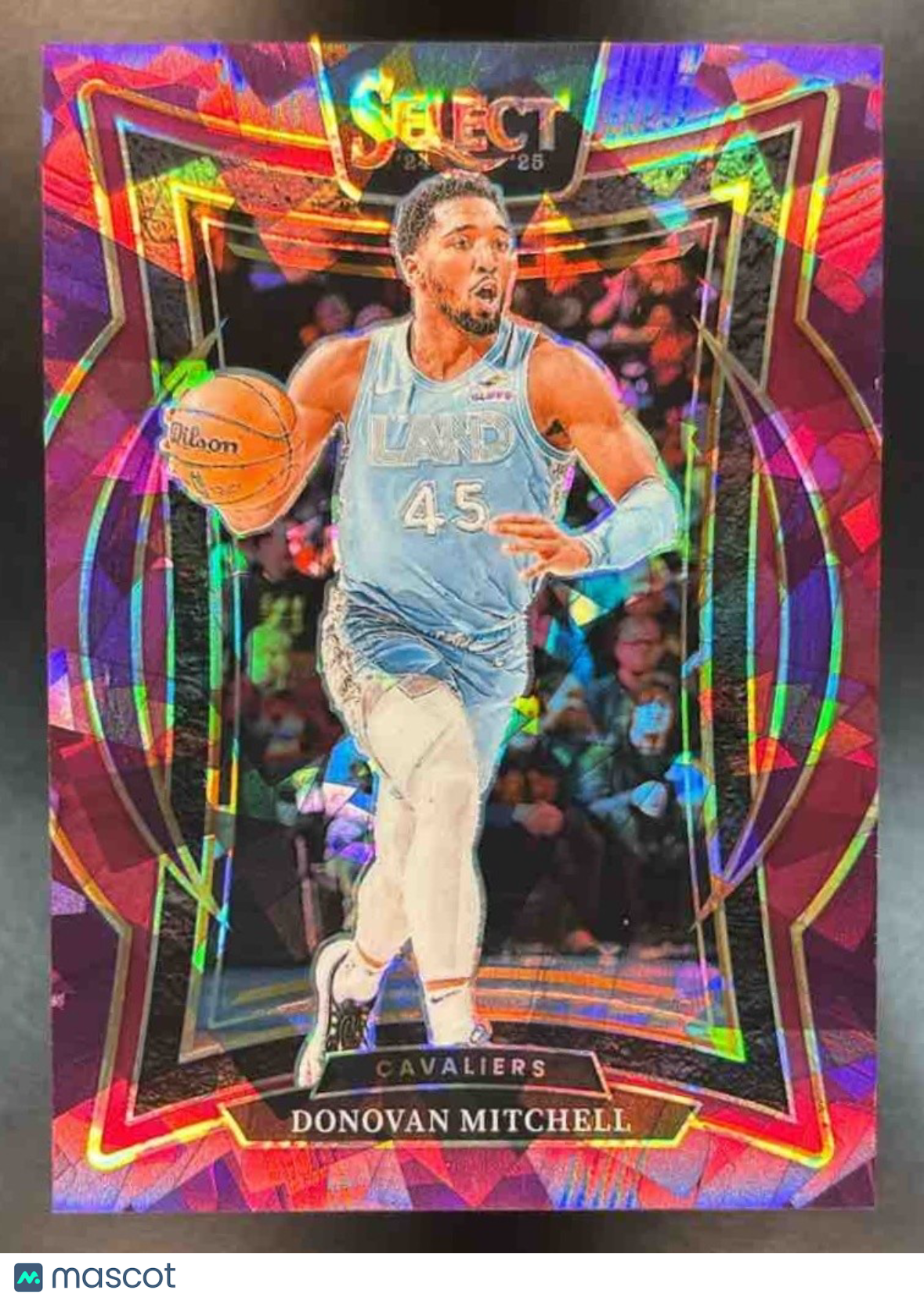 2024-25 Select Donovan Mitchell Purple Cracked Ice /99 #21 Cleveland Cavaliers