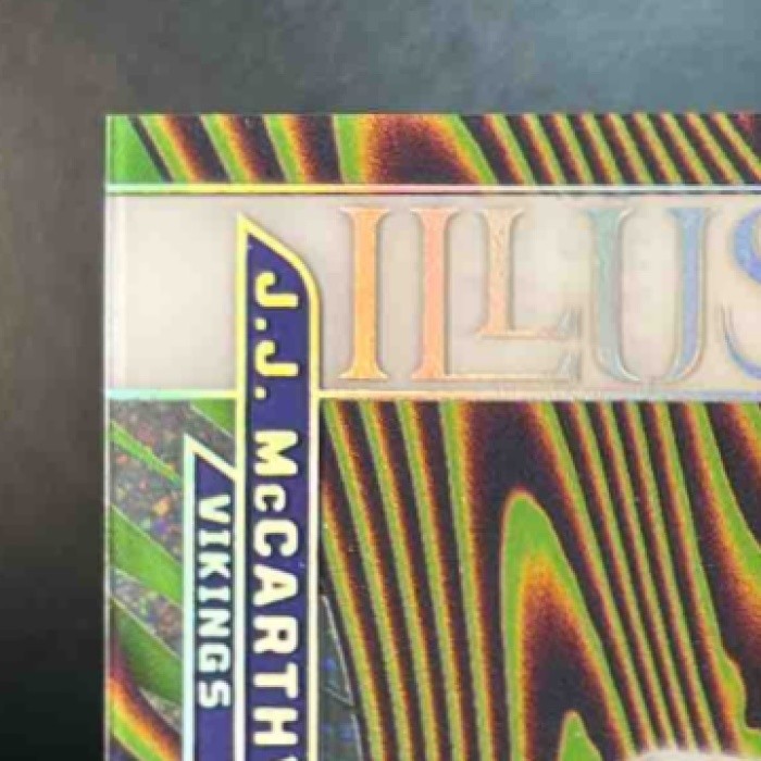 2024 Panini Illusions J.J. McCarthy Illusionists Stardust #8 RC Minnesota Viking