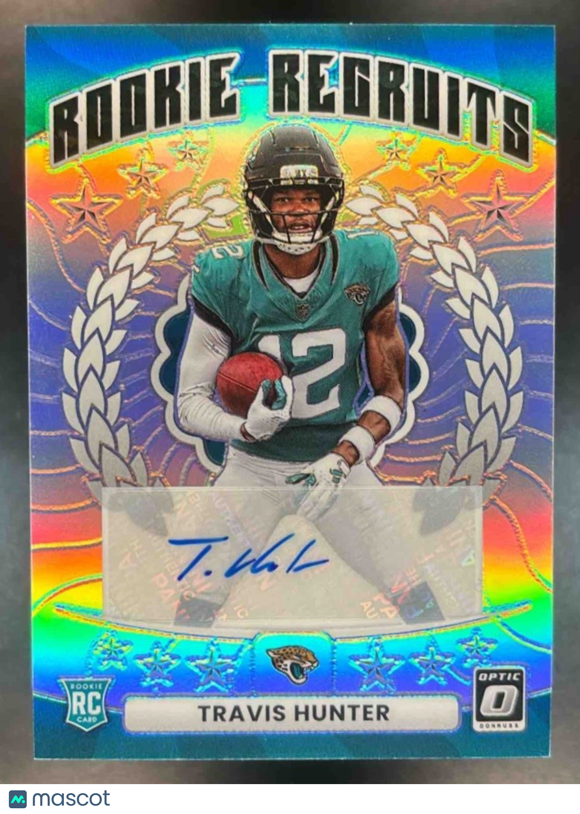 2025 Donruss Optic Travis Hunter Rookie Recruit Auto /199 RC Jacksonville Jaguar