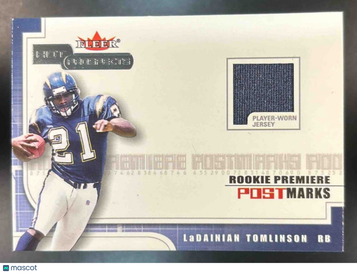 2001 Fleer Hot Prospects LaDainian Tomlinson Postmarks /1775 MEM RC