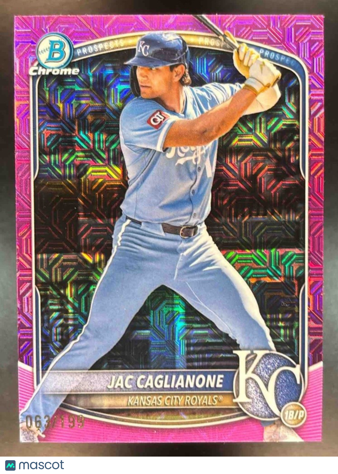 2025 Bowman Chrome Mega Box Jac Caglianone Prospects Pink Mojo /199 #BCP-154
