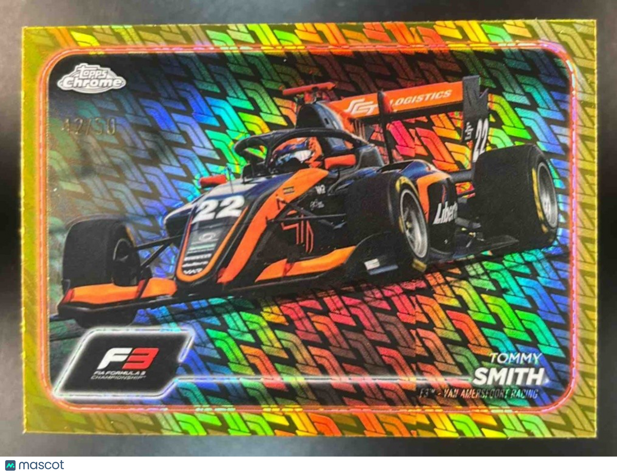 2024 Topps Chrome Logofractor Edition Formula 1 Tommy Smith Gold /50 #135