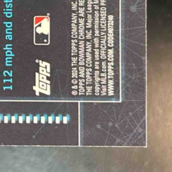2024 Bowman James Wood A.I. Chrome #BAI-17 Washington Nationals