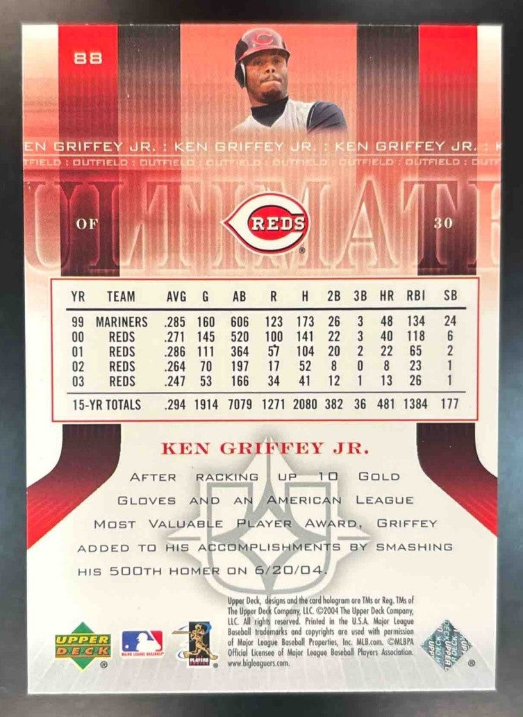 2004 Upper Deck Ultimate Collection Ken Griffey Jr./675 #88 Cincinnati Reds