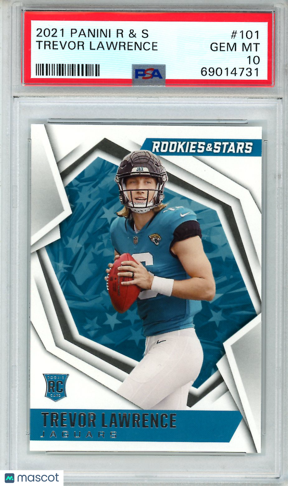 2021 Panini Rookies & Stars Trevor Lawrence Rookie #101 PSA 10 GEM MINT Jaguars
