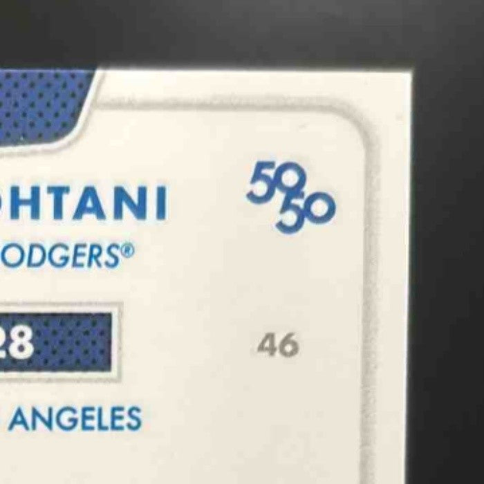 2024 Topps 50/50: Shohei Ohtani HR 28 Chrome Blue 23/150 #46 Los Angeles Dodgers