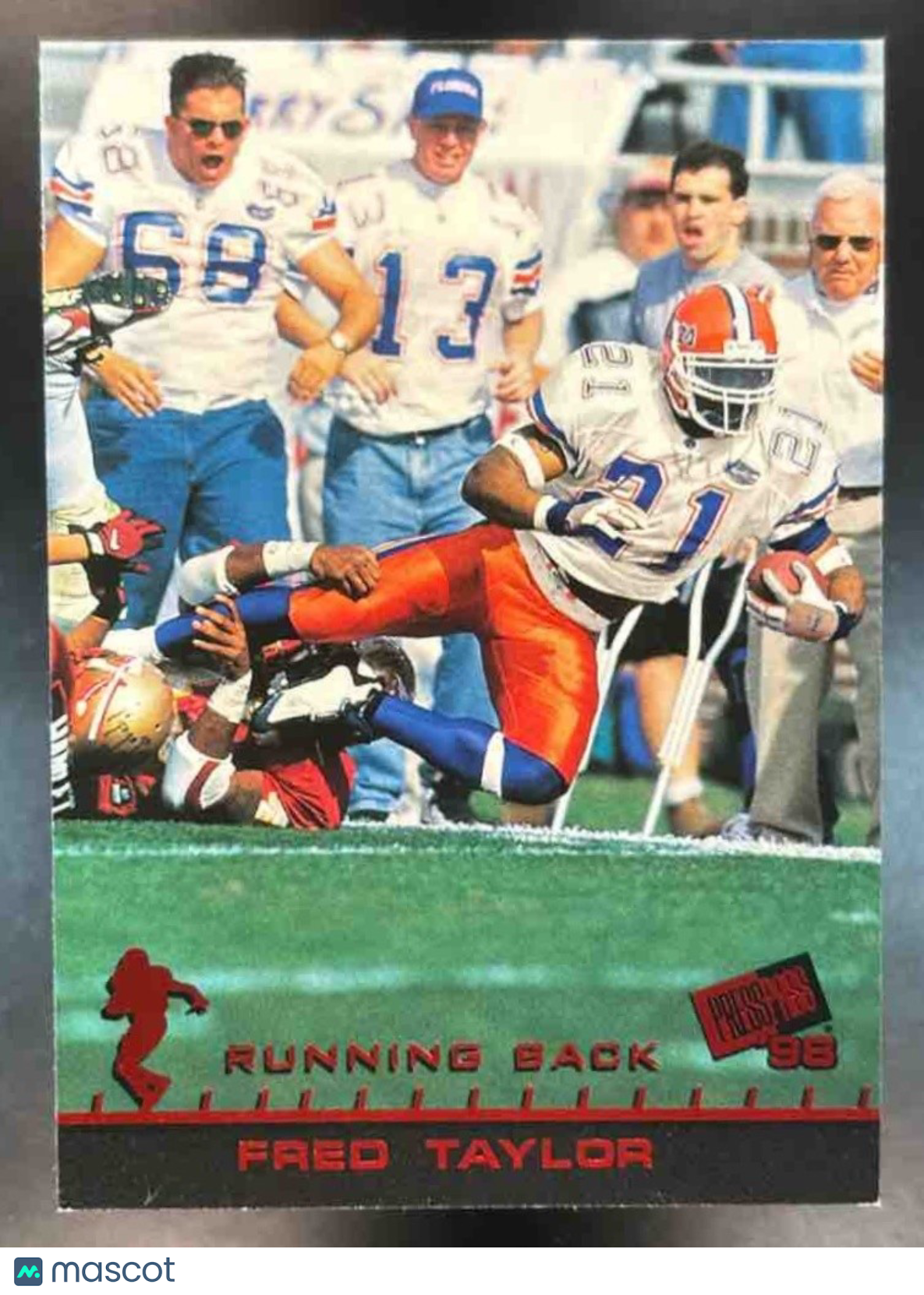 1998 Press Pass Fred Taylor Paydirt Red #15 Florida Gators