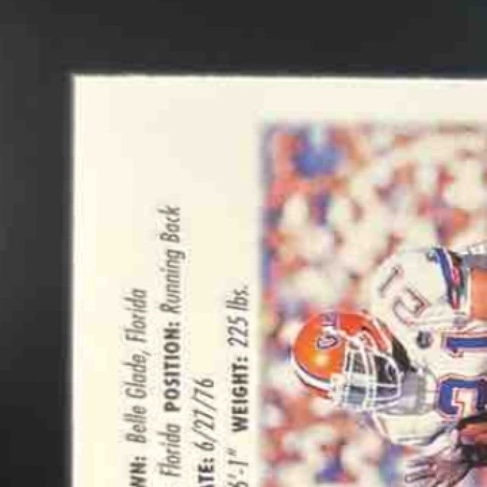 1998 Press Pass Fred Taylor Paydirt Red #15 Florida Gators