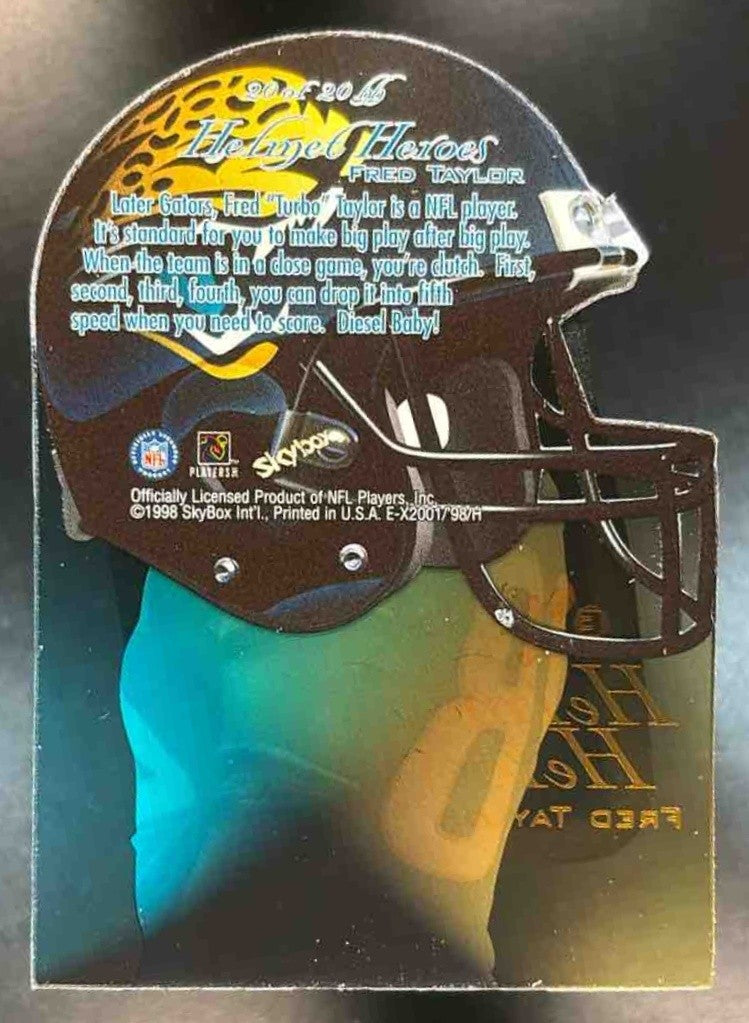 1998 Skybox E-X2001 Fred Taylor Helmet Heroes #20hh RC Jacksonville Jaguars