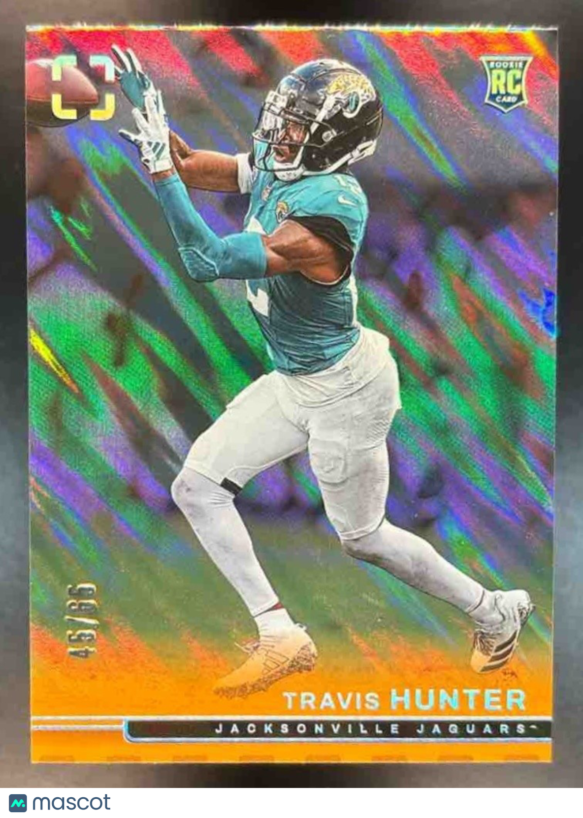 2025 Panini PhotoGenic Travis Hunter Orange /65 #137 RC Jacksonville Jaguars