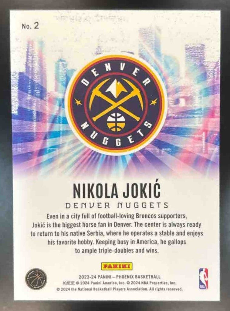 2023-24 Panini Phoenix Nikola Jokic Metropolis #2 Denver Nuggets