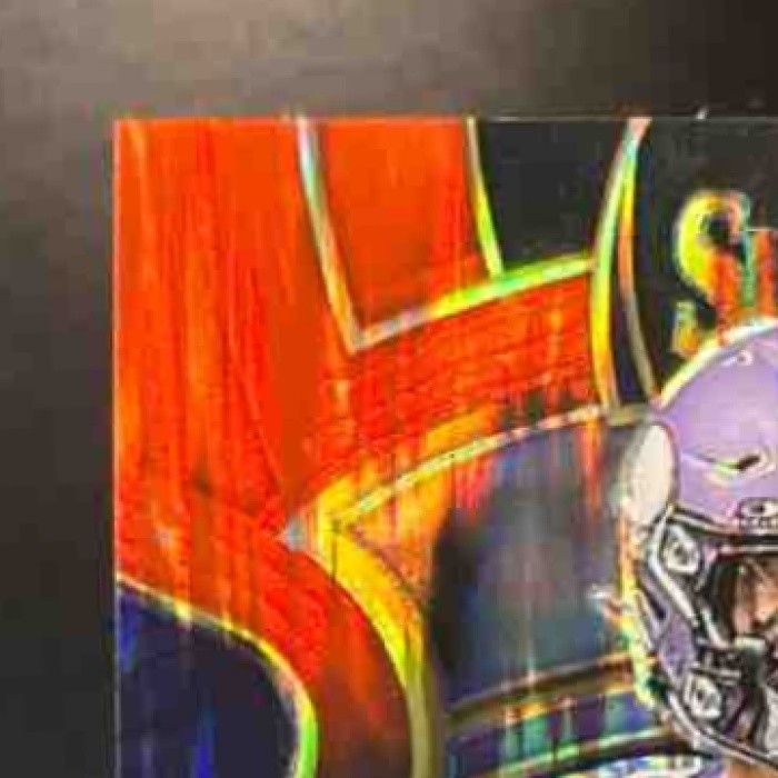 2025 Panini Select J.J. McCarthy Tie-Dye Prizm Shock /25 #63 Minnesota Vikings