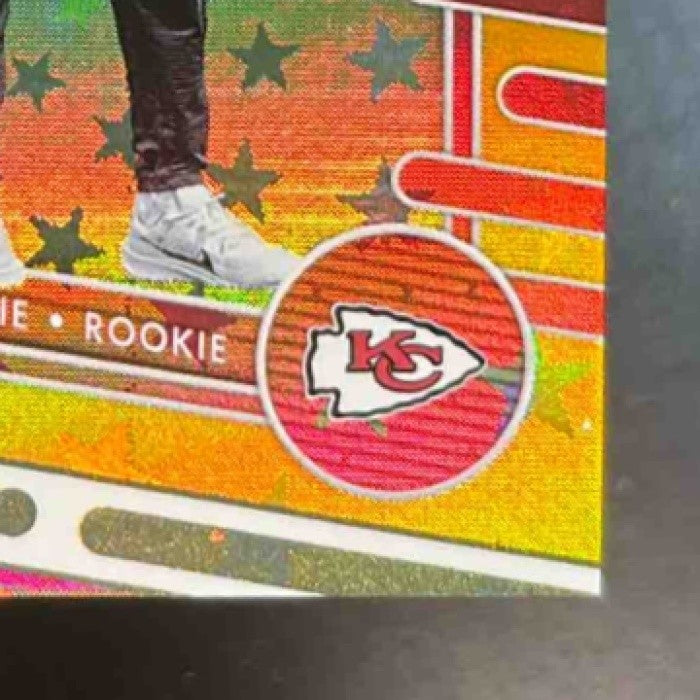 2024 Absolute Xavier Worthy Rookies Gold Stars /25 #128 RC Kansas City Chiefs