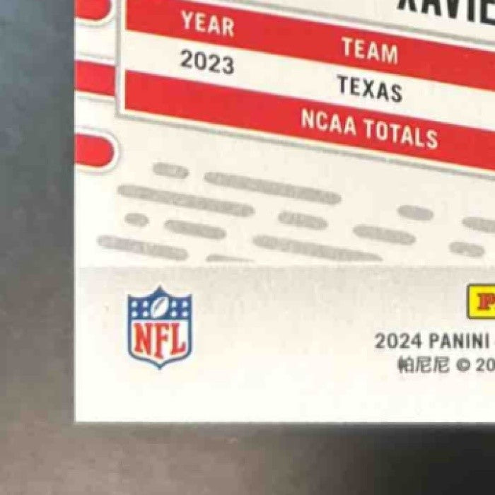 2024 Absolute Xavier Worthy Rookies Gold Stars /25 #128 RC Kansas City Chiefs