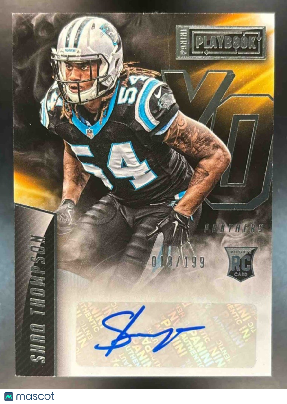 2015 Panini Playbook Shaq Thompson Rookie X's and O's Auto /199 RC Auto Panthers